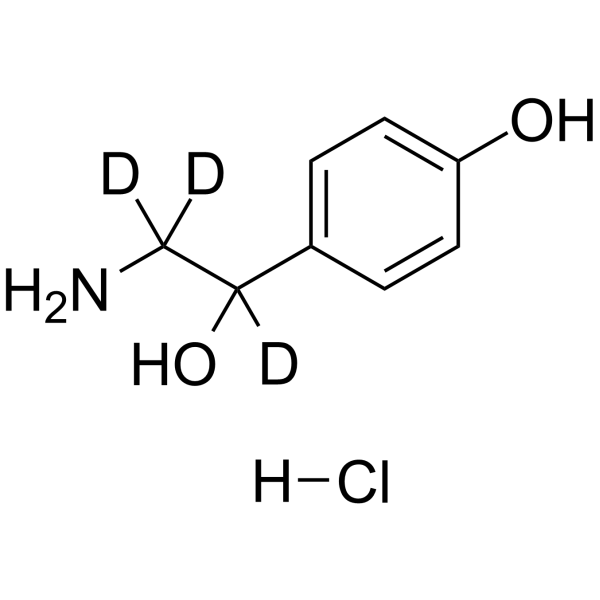 Octopamine-d4 hydrochloride(Synonyms: (±)-p-Octopamine-d4 hydrochloride)