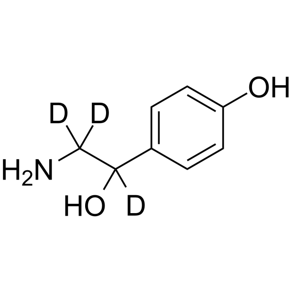 Octopamine-d3 Chemical Structure Octopamine-d3