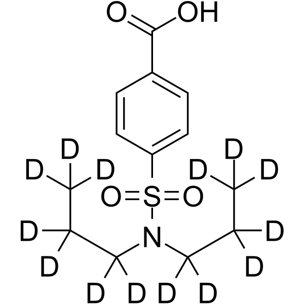Probenecid-d14 Chemical Structure Probenecid-d14(Synonyms: 丙磺舒 d14)