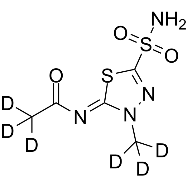 Methazolamide-d6 Chemical Structure Methazolamide-d6(Synonyms: L584601-d6)