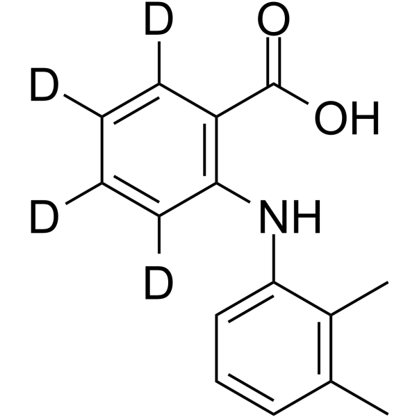 Mefenamic acid D4 Chemical Structure Mefenamic acid D4(Synonyms: 甲芬那酸 D4)