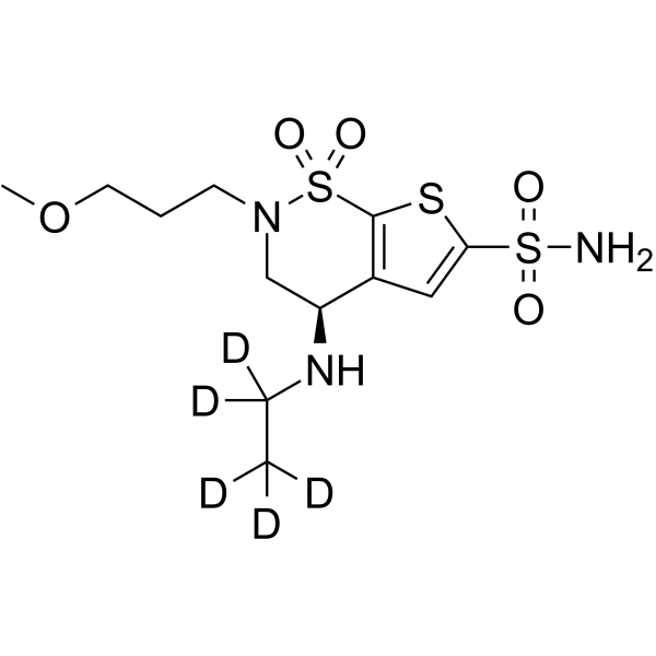 Brinzolamide-d5 Chemical Structure Brinzolamide-d5(Synonyms: AL-4862-d5)