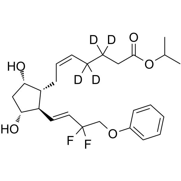 Tafluprost-d4 Chemical Structure Tafluprost-d4(Synonyms: AFP-168-d4; MK2452-d4)