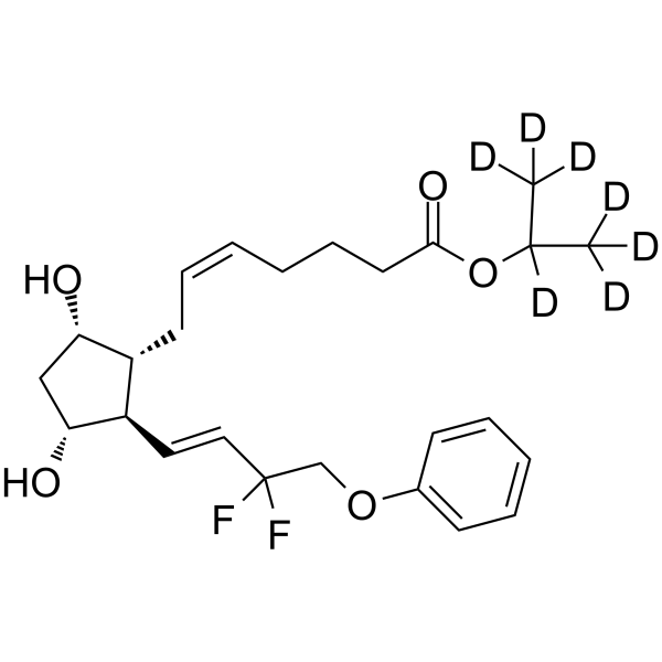Tafluprost-d7 Chemical Structure Tafluprost-d7(Synonyms: AFP-168-d7; MK2452-d7)