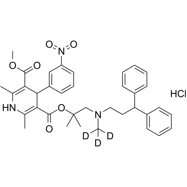 Lercanidipine-d3 hydrochloride Chemical Structure Lercanidipine-d3 hydrochloride