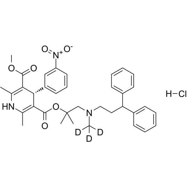 (S)-Lercanidipine D3 hydrochloride Chemical Structure (S)-Lercanidipine D3 hydrochloride