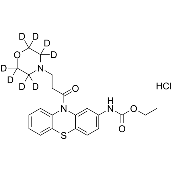 Moricizine -d8(Hydrochloride) Chemical Structure Moricizine -d8(Hydrochloride)(Synonyms: EN 313-d8; Ethmosine-d8; Ethmozin-d8)