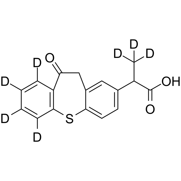 Zaltoprofen-d7 Chemical Structure Zaltoprofen-d7(Synonyms: 扎托洛芬 d7)
