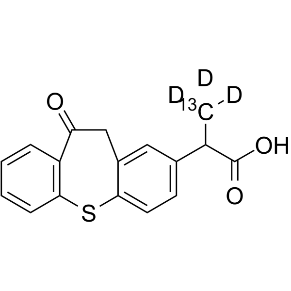 Zaltoprofen-13C,d3 Chemical Structure Zaltoprofen-13C,d3