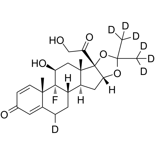 Triamcinolone acetonide-d7-1 Chemical Structure Triamcinolone acetonide-d7-1