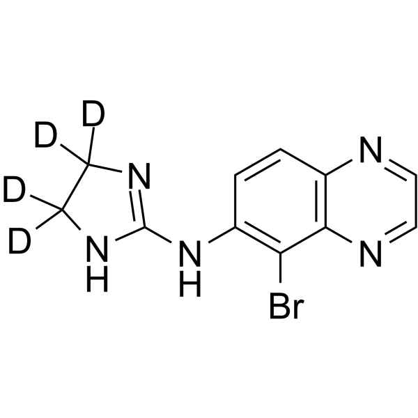 Brimonidine-d4 Chemical Structure Brimonidine-d4(Synonyms: 溴莫尼定 d4)