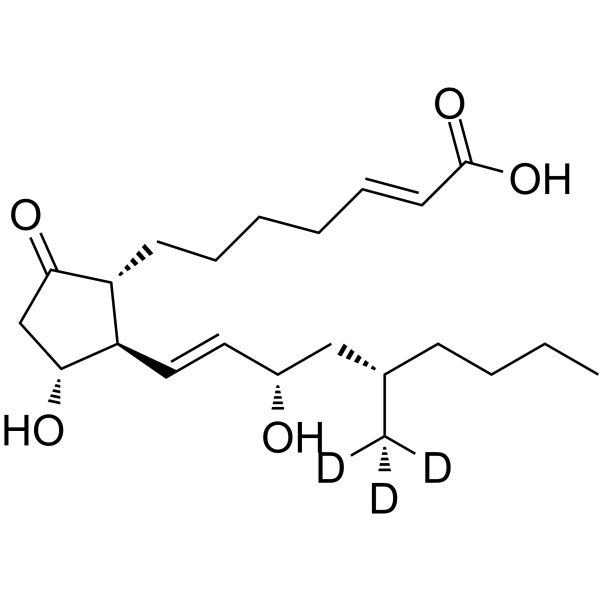 Limaprost-d3 Chemical Structure Limaprost-d3(Synonyms: 利马前列素 d3)