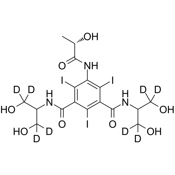 Iopamidol-d8 Chemical Structure Iopamidol-d8(Synonyms: 碘帕醇 d8)