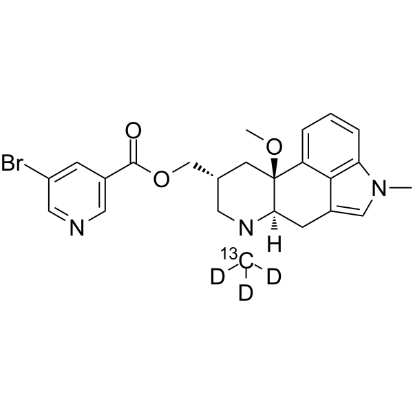 Nicergoline-13C,d3 Chemical Structure Nicergoline-13C,d3