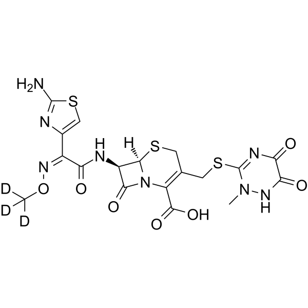 Ceftriaxone-d3 disodium Chemical Structure Ceftriaxone-d3 disodium