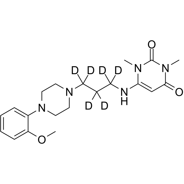 Urapidil D6 Chemical Structure Urapidil D6(Synonyms: 乌拉地尔 D6)