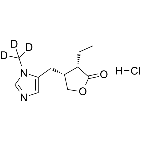 Pilocarpine-d3 hydrochloride Chemical Structure Pilocarpine-d3 hydrochloride