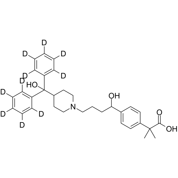 Fexofenadine-d10 Chemical Structure Fexofenadine-d10