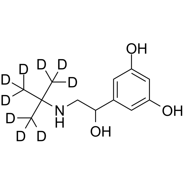 Terbutaline-D9 Chemical Structure Terbutaline-D9