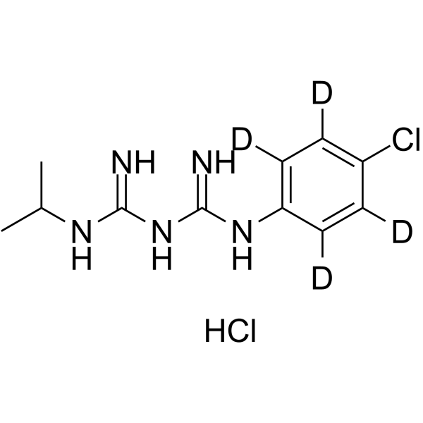 Proguanil-d4 hydrochloride Chemical Structure Proguanil-d4 hydrochloride