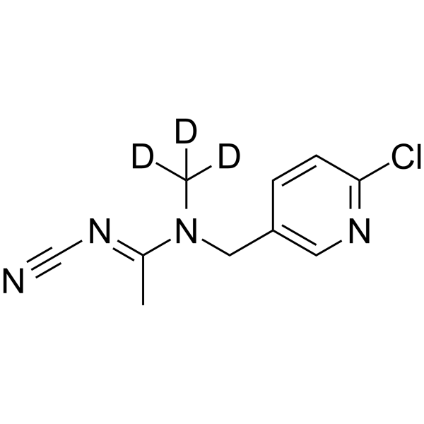 Acetamiprid-d3 Chemical Structure Acetamiprid-d3