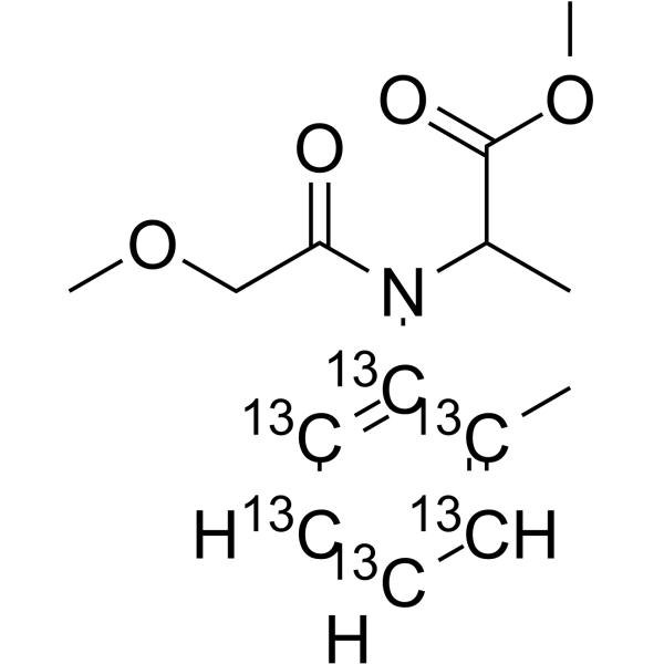 Metalaxyl-13C6 Chemical Structure Metalaxyl-13C6