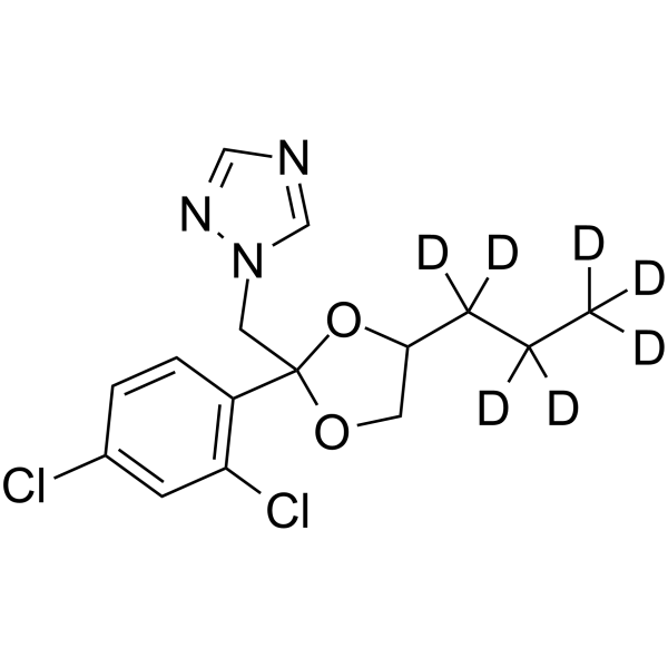 Propiconazole-d7 Chemical Structure Propiconazole-d7