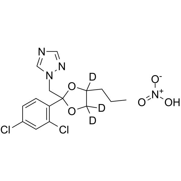 Propiconazole-d3 nitrate Chemical Structure Propiconazole-d3 nitrate