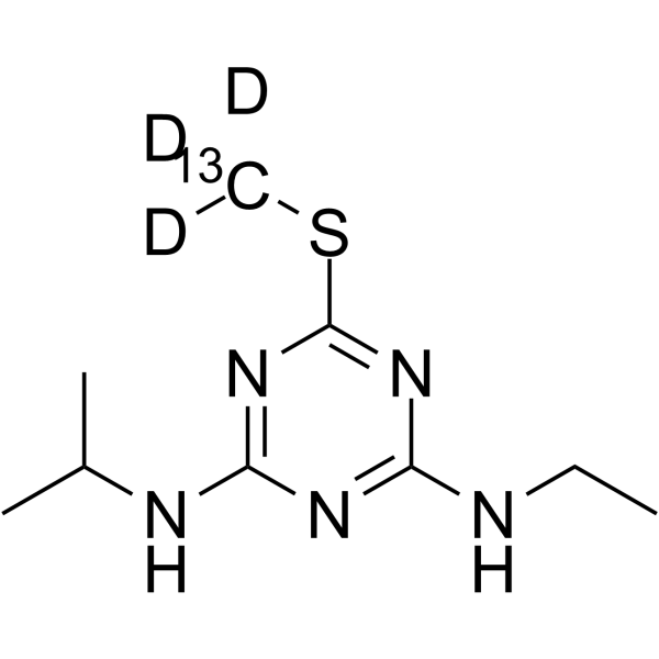 Ametryn-13C,d3 Chemical Structure Ametryn-13C,d3