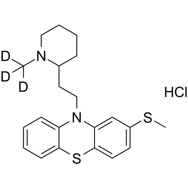 Thioridazine-d3 hydrochloride Chemical Structure Thioridazine-d3 hydrochloride
