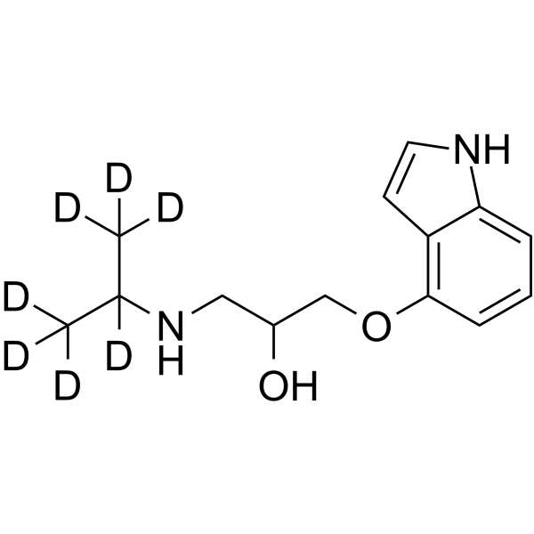 Pindolol-d7 Chemical Structure Pindolol-d7(Synonyms: 吲哚洛尔 d7)