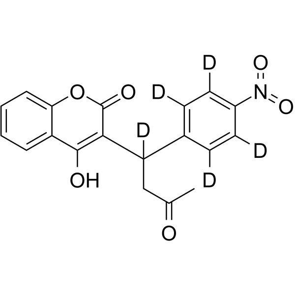 Acenocoumarol-d5 Chemical Structure Acenocoumarol-d5