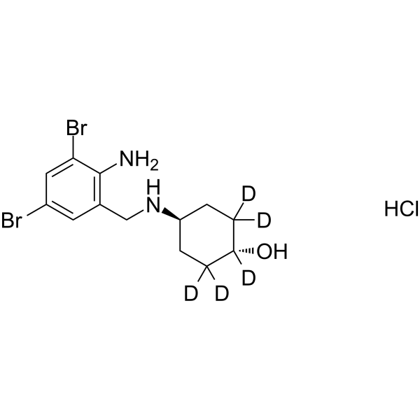 Ambroxol-d5 hydrochloride Chemical Structure Ambroxol-d5 hydrochloride(Synonyms: NA-872-d5 hydrochloride)