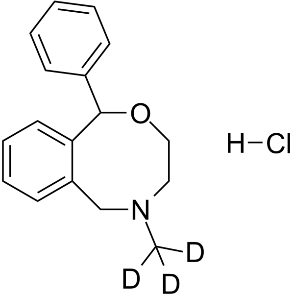 Nefopam D3 hydrochloride Chemical Structure Nefopam D3 hydrochloride(Synonyms: 盐酸奈福泮 D3)