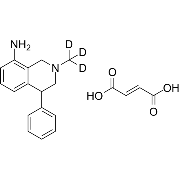 Nomifensine-d3 maleate Chemical Structure Nomifensine-d3 maleate(Synonyms: 诺米芬新 d3 (马来酸盐))