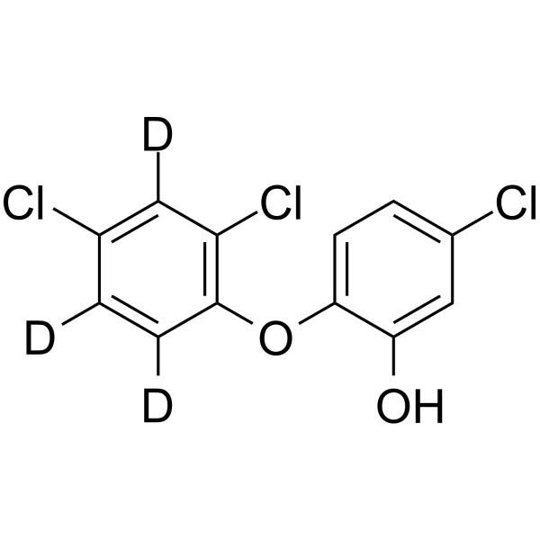 Triclosan-d3 Chemical Structure Triclosan-d3(Synonyms: 三氯生 d3)