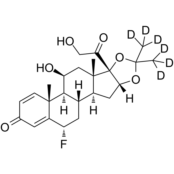 Flunisolide-d6 Chemical Structure Flunisolide-d6(Synonyms: 氟尼缩松 d6)