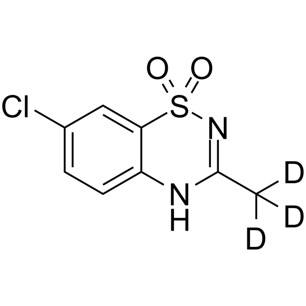 Diazoxide-d3 Chemical Structure Diazoxide-d3(Synonyms: Sch-6783-d3; SRG-95213-d3)