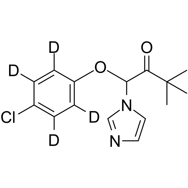 Climbazole-d4 Chemical Structure Climbazole-d4(Synonyms: BAY-e 6975-d4)