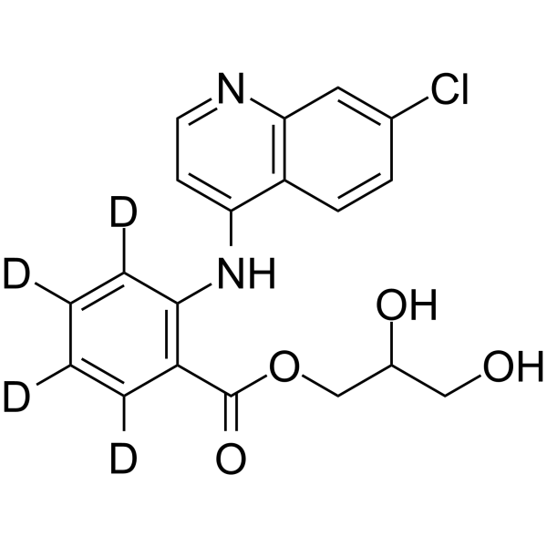 Glafenine-d4 Chemical Structure Glafenine-d4(Synonyms: 格拉非宁 d4)