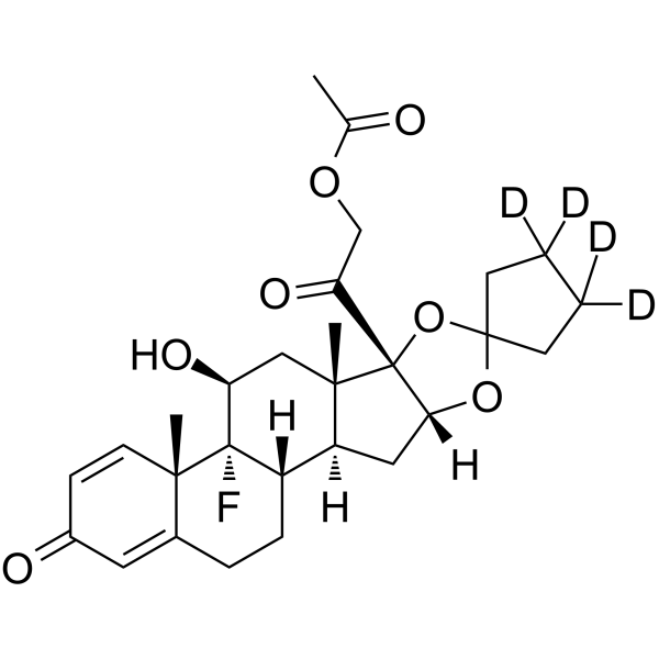 Amcinonide-d4 Chemical Structure Amcinonide-d4(Synonyms: CL-34699-d4)
