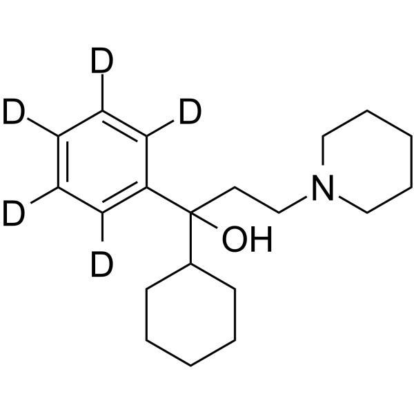 Trihexyphenidyl-d5 Chemical Structure Trihexyphenidyl-d5