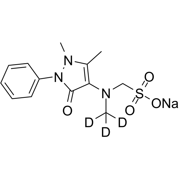 Metamizole-d3 sodium Chemical Structure Metamizole-d3 sodium