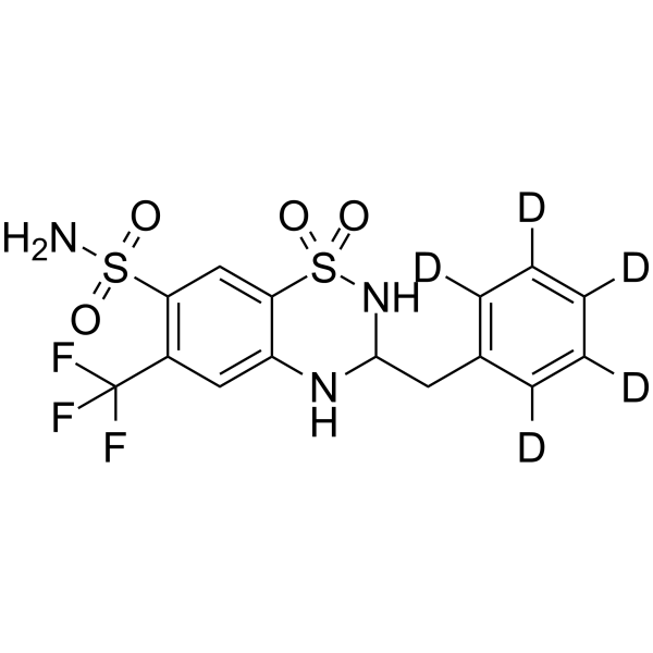 (Rac)-Bendroflumethiazide-d5 Chemical Structure (Rac)-Bendroflumethiazide-d5