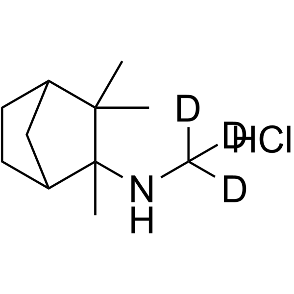 Mecamylamine-d3 hydrochloride Chemical Structure Mecamylamine-d3 hydrochloride