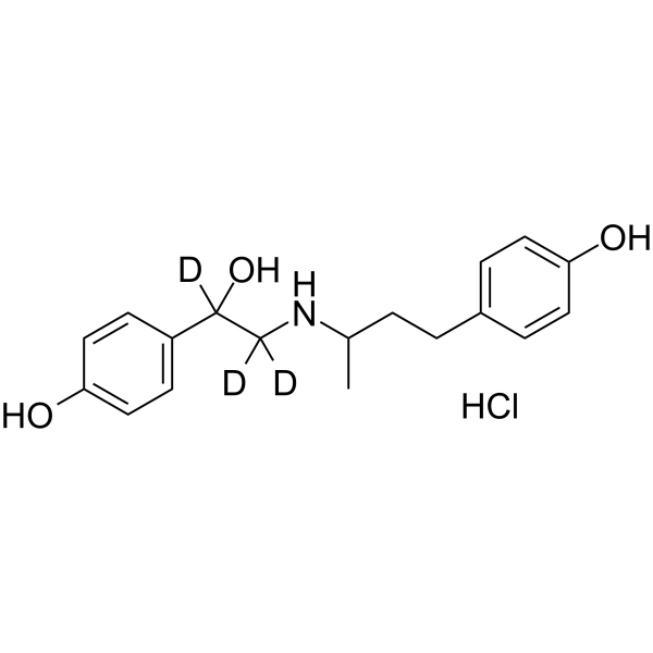 Ractopamine-d3 hydrochloride Chemical Structure Ractopamine-d3 hydrochloride