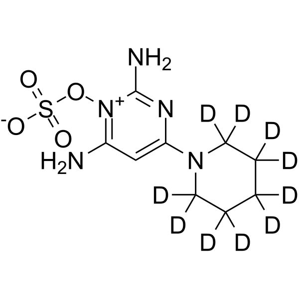 Minoxidil sulfate-d10 Chemical Structure Minoxidil sulfate-d10
