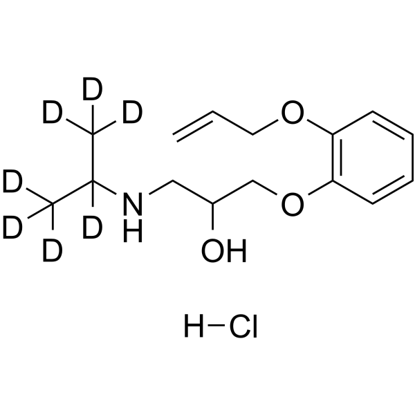 Oxprenolol-d7 hydrochloride Chemical Structure Oxprenolol-d7 hydrochloride(Synonyms: Ba 39089-d7)
