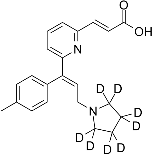 Acrivastine-d8 Chemical Structure Acrivastine-d8(Synonyms: BW825C-d8)