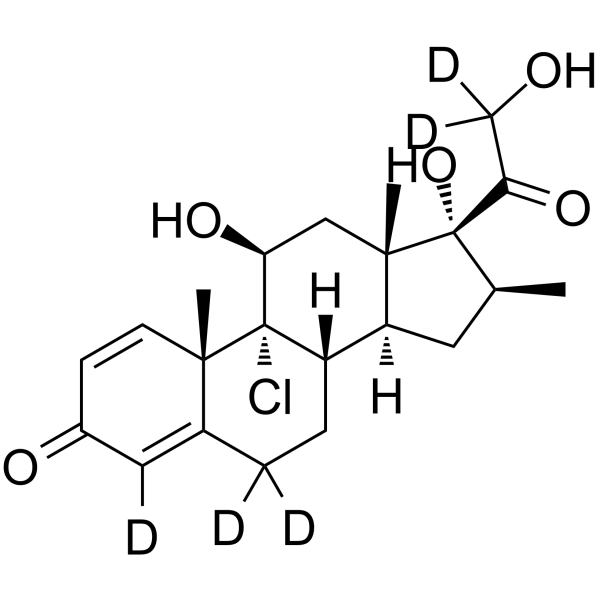 Beclomethasone-d5 Chemical Structure Beclomethasone-d5(Synonyms: 倍氯米松 d5)